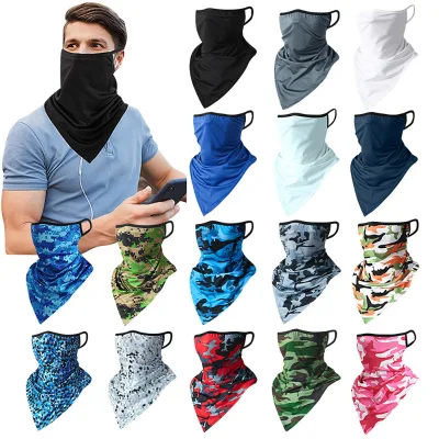 Outdoor Riding Ice Silk Cycling Mask Windproof Lightweight Breathable Sunscreen Scarf
