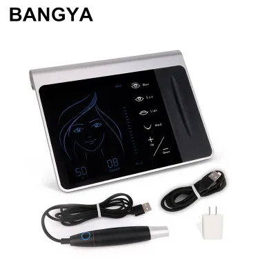 Stainless Steel Wireless Tattoo Pen Machine with Lithium Battery for Permanent Eyebrow Makeup