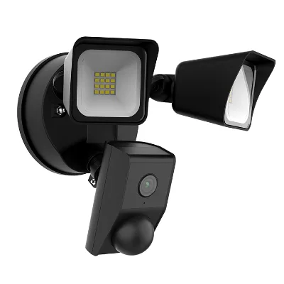 China Black Smart Light High Quality Manufacturer Logo Waterproof Outdoor Camera Security Light