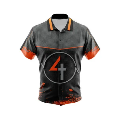High Quality Heat-Transfer Printed Motorcycle Racing Jersey Crew Polo Short Waterproof Breathable Summer Motorcycle Auto Racing