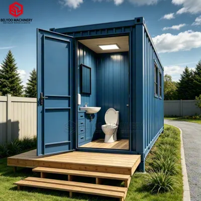 BELYOO Factory Direct Portable Container Toilet Modular Public Washroom with Multiple Toilet Cubicles