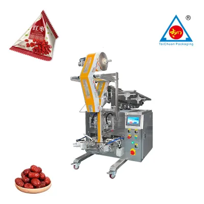 High Speed Vertical  Bag Packing Machine Chain Bucket Red Dates Jujube Fruit Sachet Packaging Machine Equipment