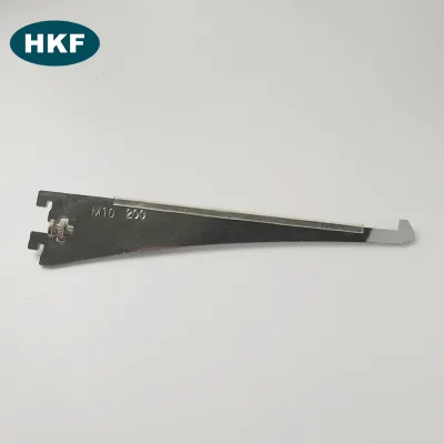 Customized Products Metal Shop Fittig Slatwall Shelf Bracket Support for Wood Display Goods Chrome Steel Brackets