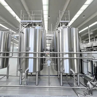 Jinan 2000-5000L Beer Brewing Equipment with Tank and Core Pressure Vessel High Productivity