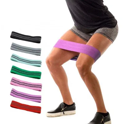 Wholesale Fitness Fabric Booty Bands Custom Logo Resistance Band Factory Elastic Hip Exercise Workout Bands