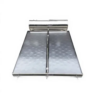 Factory Wholesale Household 100L/200L/300L Flat-plate Solar Water Heater with Rooftop Dual-tank Design Mechanical Control China