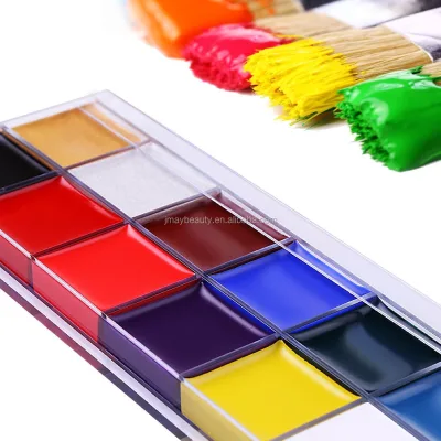 Face Painting Kit 12 Colors Set Flag Body Paint Supplies Wholesale Your Brand Cosmetics Beauty Makeup Artist Academy Source