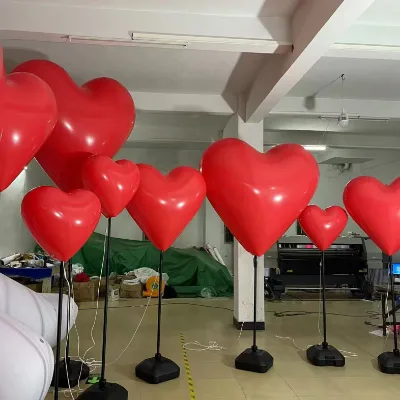 Advertising Inflatable Stand Led Light Ball Tripod Balloon with logo Led Balloon Stand for Wedding Decoration