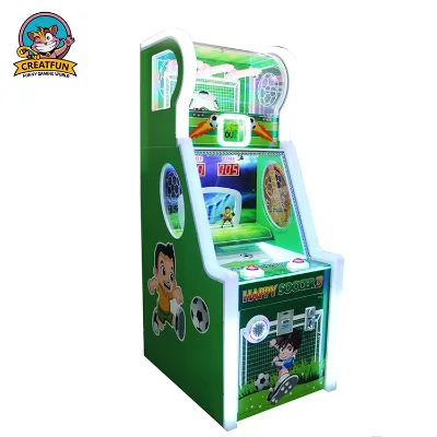 Best Selling Coin Operated Lottery Cool Baby Happy Soccer 3 Game Machine for Children