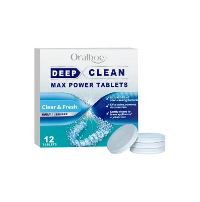 Oralhoe Denture Cleansing Tablet 36 Tabs Braces Cleansing Tablet Whitening Remove Denture Plaque