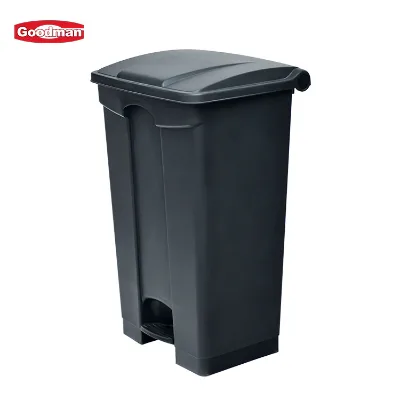 Bulk PP 45L Eco-Friendly Kitchen Black Foot Pedal Trash Can for Indoor Outdoor Use