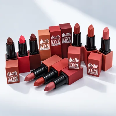 New Velour Texture Waterproof Non-Fading Matte Lipstick Colorful Lipstick