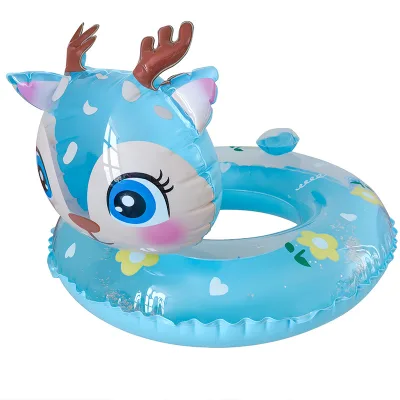 Inflatable Swim Ring Inflatable Adult and Kids with Glitter for Water Fun Toy Beach Pool Party for Girls for Boys