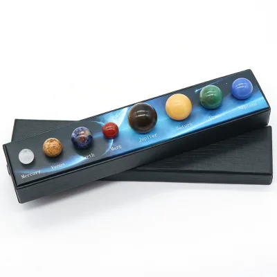 Natural Stone Eight Planets Universe Galaxy Solar System Interplanetary Planet Science Planet Set for Educational Purposes