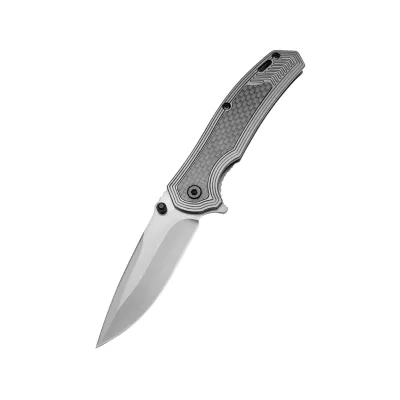 8310 Industrial Grade Flip Assist Flipper Knife OEM High Hardness 8Cr13Nov Blade Aluminum+Carbon Fiber Insert Handle Camping