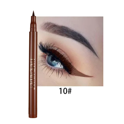 Handaiyan Private Label 12 Colors Rainbow Liquid Eyeliner Pen Waterproof Long Lasting Mineral Eye Makeup Wholesaler