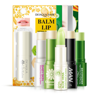 BIOAQUA Wholesale Natural Shea Butter Honey Aloe Vera Moisturizing Lip Balm