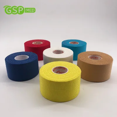Promotion Sports Zinc Oxide Tape 100% Cotton Cloth Adhesive Athletic Tape for Football