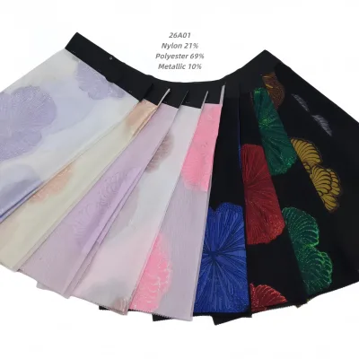 Custom Jacquard Brocade Fabric for African Dress with Metallic Yarn Low MOQ