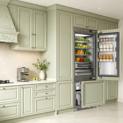 16 Cu. Ft. Built-in Frost-Free Refrigerator ETL Certification Low Noise for Apartments Panel-Ready Design Energy Efficient