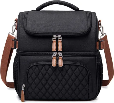 Custom School Insulated Lunch Cooler Bag Waterproof Picnic Cooler Bag Box Tote Shoulder