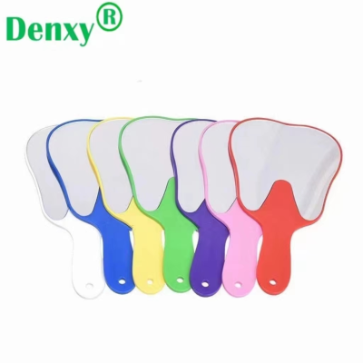 Denxy Dental Handheld Tooth-shaped Mouth Mirror Multi-Color Oral Care Dental Clinic Gift
