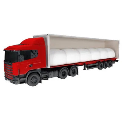 Truck Trailer Flexitank Bulk Liquid Transport Sunflower Oil Bulk Flexitank