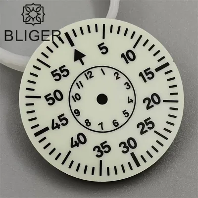 Replacement Watch Dial 29mm C3 Green Luminous Suitable for NH Series Movements