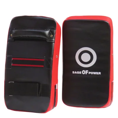Professional Boxing PU Leather Thickened Foot Target Arc-shaped Hand Focus Pads Durable Thai Combat Training Taekwondo Dummy