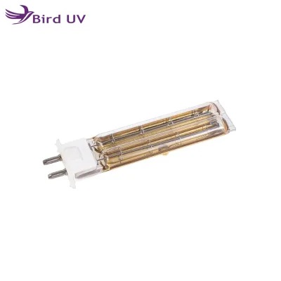 Bird UV Gold-plated Twin Tube Halogen Infrared Heating Lamp Glass 120V 420W Tungsten Filament IP33 CE Certified HP 3D Printing