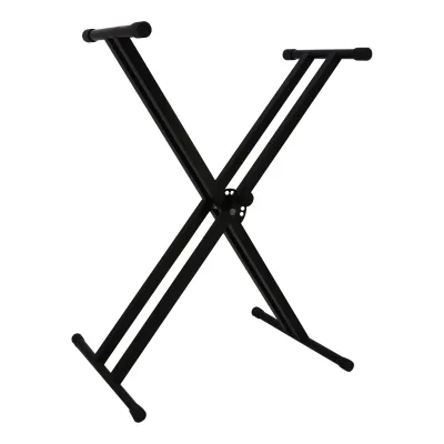 Factory Direct Q-2X Foldable Durable Keyboard Stand for Piano Live Performance Black Iron Sponge Wholesale Professional Keyboard