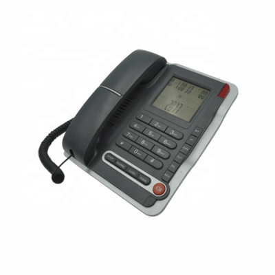 Desktop Large LCD Analog Caller ID Telefono with Two Way Speakerphone and Competitive Price Landline Telephone for Home Use