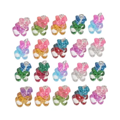 Hot Sale 30Pcs DIY Accessories Jewelry Resin Charms Necklace Pendant,Resin Craft Hanging Decor DIY Pendant