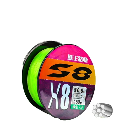 New Series 8 Strands 100M 150M Nylon Monofilament Braided Fishing Line 11-50LB 4.0 Line Smooth Carp Fishing
