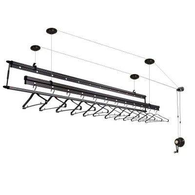 Ceiling Pulley Hanging Clothes Airer Laundry Hanger Dryer Drying Rack for Home