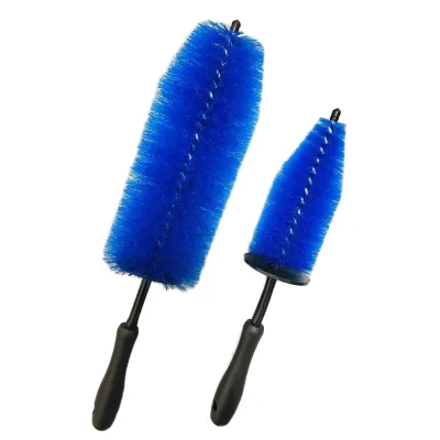 Auto Detailing Supplies Long and Short Blue Buster Wheel Tire and Rim Cleaning Brushes DIY Grade OEM Customization Supported
