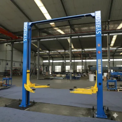 SYRISON 4T Two Post Lift Clear Floor Hydraulic Vehicle Lift for Car Repair Workshop CE Certified Professional Hoist ECO1032