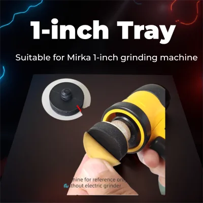 Non-original Compatible Grinding Card, 1-inch Mirka Spot Grinder, 32mm Tray, Self-adhesive Label, Base.Excludes Grinding Machine