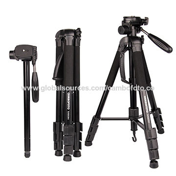 Professional aluminum digital camera tripod with fluid ball head