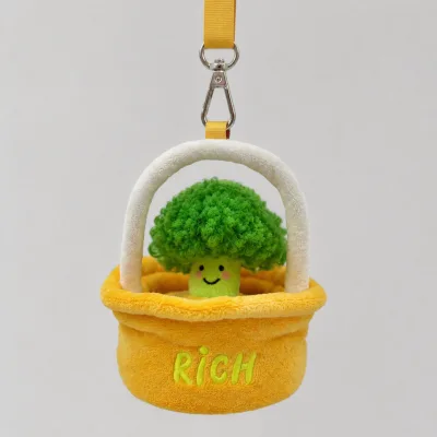 Brin Custom 'Lucky Flower' Plant-Themed Scented Plaster Plush Pendant 15cm Unisex Car & Wardrobe Accessory for All Ages
