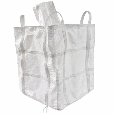 High Strength Bulk Bag FIBC Bag Circular Woven Cross Corner Bottom 500kg to 3000kg for Salt Clay Pebble Aggregate Gravel