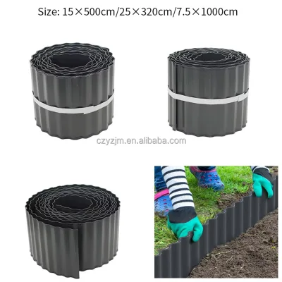 Corrugated Metal Edging Galvanized Steel Colorbond Steel Flexible Lawn Edging Rolls Various Sizes Exporting to Germany France