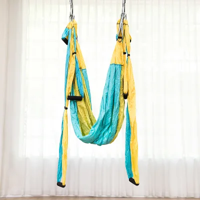 Mulifuctional HM Yoga Swing Hammock with 6 EVA Handles
