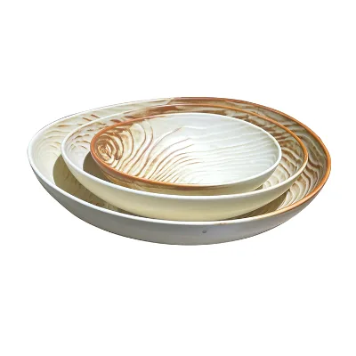 7-11 Inch Nordic Creative Irregular Salad Bowl Porcelain SoupDinner Bowl Dinnerware Ceramics Hot Bowl for Restaurant and Hotel