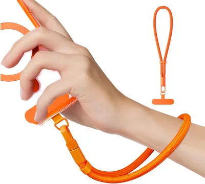 Portable Adjustable Polyester Cell Phone Strap Hanging Lanyard Glove Use Silk Screen Printed Personalized Wholesale Promo