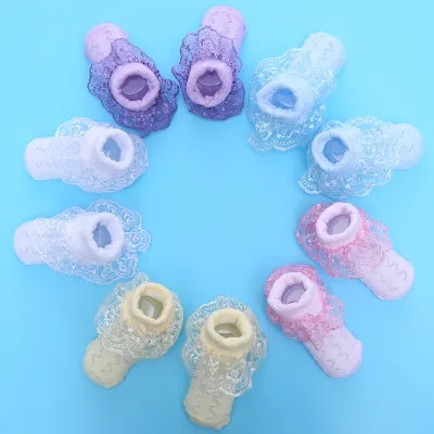 Wholesale Newest 2026 Baby Girl Socks 100% Pure Cotton Lace Trim for Dress Matching 0-12 Months