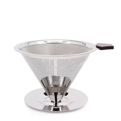 Classic Design Hand-Brewed American Coffee With Dense Mesh Stainless Steel Filter R for Kitchen Use