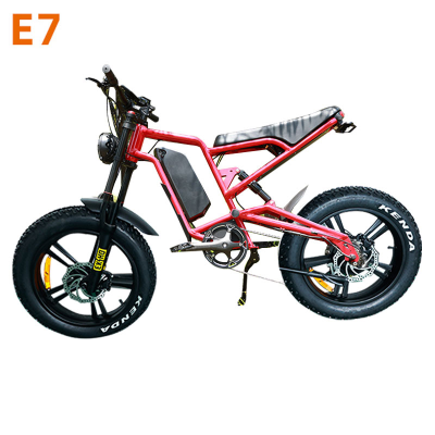 Best Red Electric Bike Electric City Bike 48V Long Range Electric Bikes