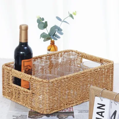 Custom On Sale Best Selling home Foldable Baby Changing Laundry Children Toy Woven Storage Basket Woven Baskets Wholesale
