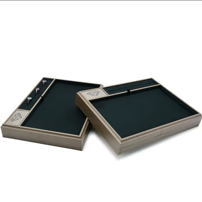 Jewelry Luxury Display Tray, Ring Jewelry Display Tray, Ring Pendant Bracelet Holder Organizer Custom Stackable Jewelry Tray